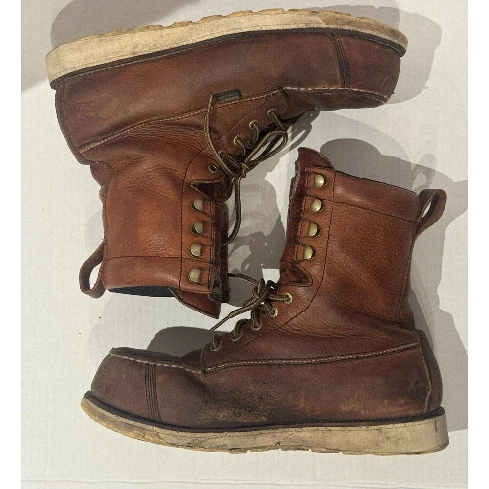 Irish Setter Ultra Dry Waterproof Safety Toe Work Boots Men’s Size 9.5  Brown